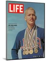 Don Schollander with his Four Olympic Gold Medals Won in Swimming Events, October 30, 1964-John Dominis-Mounted Photographic Print