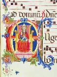 Historiated Initial "E" Depicting St. John the Baptist-Don Simone Camaldolese-Mounted Giclee Print