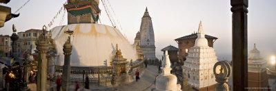 Tibetan Buddhist Monk Reading Scriptures at the Boudha Stupa at Bodhanath, Kathmandu, Nepal-Don Smith-Photographic Print