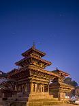 Orion in Sky at Dawn Above Pagoda Temple, Unesco World Heritage Site, Nepal-Don Smith-Photographic Print