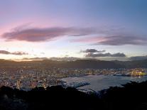 Panoramic View from Mount Victoria at Sunset, of Wellington, North Island, New Zealand-Don Smith-Photographic Print