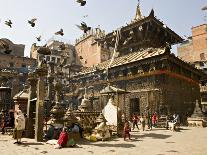 Tibetan Buddhist Monk Reading Scriptures at the Boudha Stupa at Bodhanath, Kathmandu, Nepal-Don Smith-Photographic Print