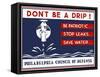 Don't be a Drip!-null-Framed Stretched Canvas
