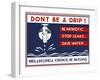 Don't be a Drip!-null-Framed Giclee Print