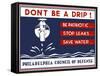 Don't be a Drip!-null-Framed Stretched Canvas