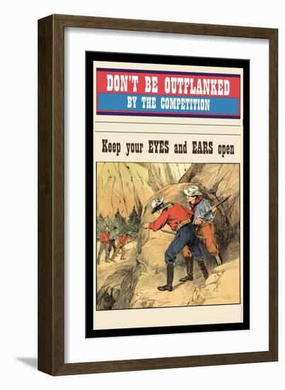 Don't Be Outflanked-null-Framed Art Print