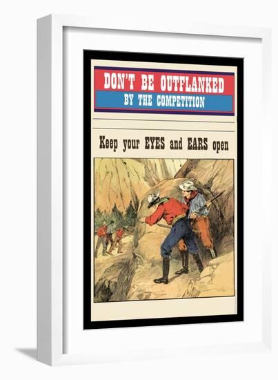 Don't Be Outflanked-null-Framed Art Print