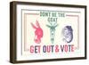 Don't Be the Goat, Vote-null-Framed Art Print