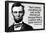 Don't Believe the Internet Lincoln Humor Poster-null-Framed Poster