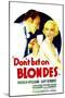 Don't Bet on Blondes, Warren William, Claire Dodd on Midget Window Card, 1935-null-Mounted Photo