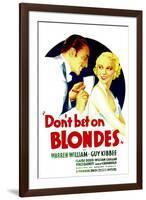 Don't Bet on Blondes, Warren William, Claire Dodd on Midget Window Card, 1935-null-Framed Photo