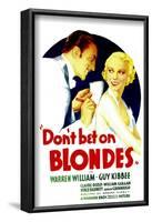 Don't Bet on Blondes, Warren William, Claire Dodd on Midget Window Card, 1935-null-Framed Photo