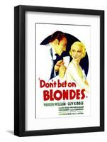 Don't Bet on Blondes, Warren William, Claire Dodd on Midget Window Card, 1935-null-Framed Photo