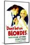 Don't Bet on Blondes, Warren William, Claire Dodd on Midget Window Card, 1935-null-Mounted Photo