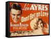 Don't Bet on Love, Lew Ayres, Ginger Rogers, 1933-null-Framed Stretched Canvas