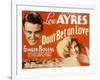 Don't Bet on Love, Lew Ayres, Ginger Rogers, 1933-null-Framed Photo