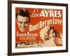 Don't Bet on Love, Lew Ayres, Ginger Rogers, 1933-null-Framed Photo