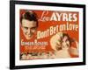 Don't Bet on Love, Lew Ayres, Ginger Rogers, 1933-null-Framed Photo