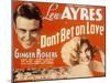 Don't Bet on Love, Lew Ayres, Ginger Rogers, 1933-null-Mounted Photo