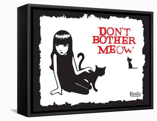 Don't Bother Meow-Emily the Strange-Framed Stretched Canvas