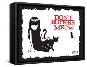 Don't Bother Meow-Emily the Strange-Framed Stretched Canvas