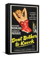 Don't Bother To Knock , Marilyn Monroe, Richard Widmark, 1952-null-Framed Stretched Canvas