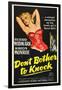 Don't Bother To Knock , Marilyn Monroe, Richard Widmark, 1952-null-Framed Art Print