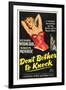 Don't Bother To Knock , Marilyn Monroe, Richard Widmark, 1952-null-Framed Art Print