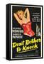 Don't Bother To Knock , Marilyn Monroe, Richard Widmark, 1952-null-Framed Stretched Canvas