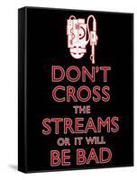 Don't Cross The Streams-null-Framed Stretched Canvas