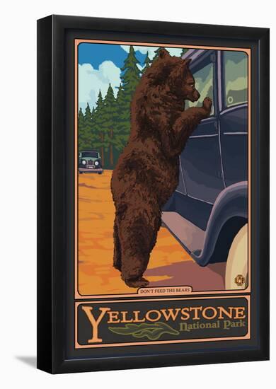 Don't Feed the Bears, Yellowstone National Park, Wyoming-null-Framed Poster