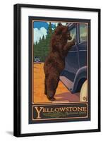 Don't Feed the Bears, Yellowstone National Park, Wyoming-Lantern Press-Framed Art Print