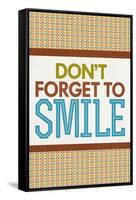 Don't Forget To Smile-null-Framed Stretched Canvas