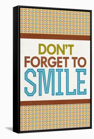 Don't Forget To Smile-null-Framed Stretched Canvas