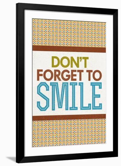 Don't Forget To Smile-null-Framed Art Print