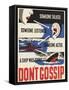 Don't Gossip Poster-null-Framed Stretched Canvas