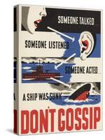 Don't Gossip Poster-null-Stretched Canvas