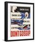 Don't Gossip Poster-null-Framed Giclee Print