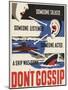 Don't Gossip Poster-null-Mounted Giclee Print