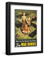 Don't Let That Shadow Touch Them-Lawrence Beale Smith-Framed Art Print