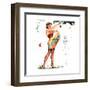 Don't Mind the Stems Pin-Up 1951-Freeman Elliott-Framed Art Print