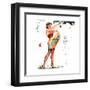 Don't Mind the Stems Pin-Up 1951-Freeman Elliott-Framed Art Print