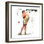 Don't Mind the Stems Pin-Up 1951-Freeman Elliott-Framed Art Print