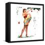 Don't Mind the Stems Pin-Up 1951-Freeman Elliott-Framed Stretched Canvas