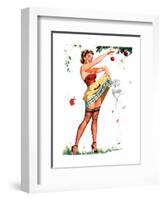 Don't Mind the Stems Pin-Up 1951-Freeman Elliott-Framed Art Print