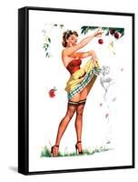 Don't Mind the Stems Pin-Up 1951-Freeman Elliott-Framed Stretched Canvas