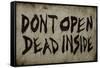 Don't Open Dead Inside-null-Framed Stretched Canvas
