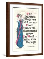 Don't Quarrel-null-Framed Art Print