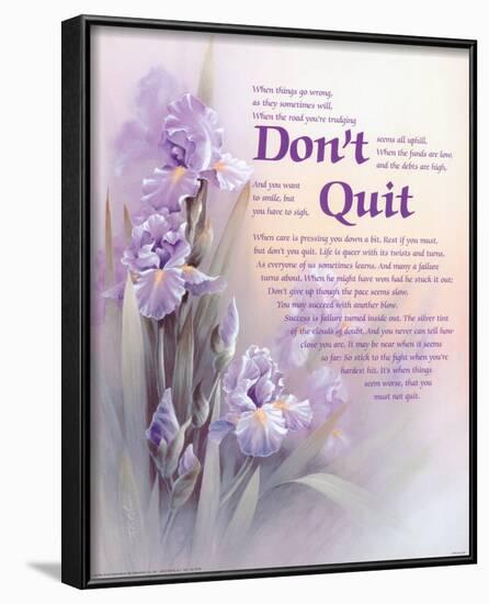 Don't Quit-T^ C^ Chiu-Lamina Framed Art Print
