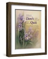 Don't Quit-unknown Chiu-Framed Art Print